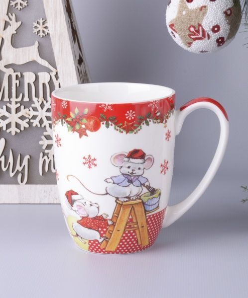 Чашка Новорічні мишки 3 400 мл 985-051 Lefard