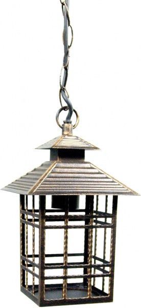 Світильник вуличний підвісний Інтерклас Осака 4634 E27 60 Вт антик 