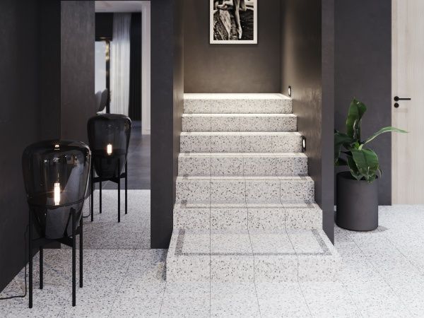 Плитка Golden Tile Steps сірий corner кут L32740 30x30 