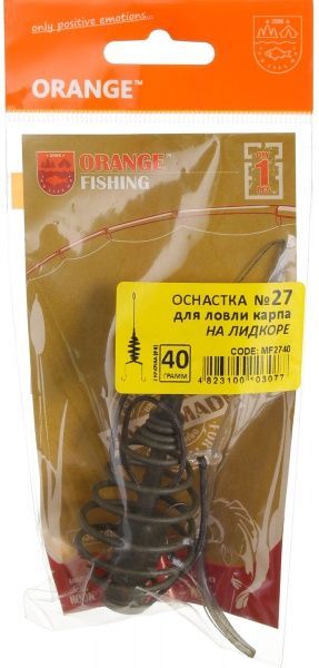 Оснащення Orange Carp 40 г для лову коропа коромисло 2 гачка #6