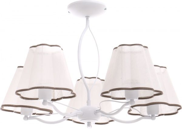 Люстра потолочная TK Lighting Stokrotka 5xE27 белый 1295 