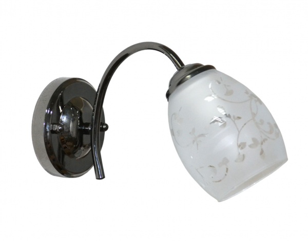 Бра Геотон C296-1А 1x60 Вт E27 чорний хром 48809 