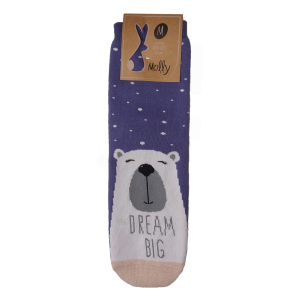 Носки женские Molly Dream Big р. 23 темно-синий 