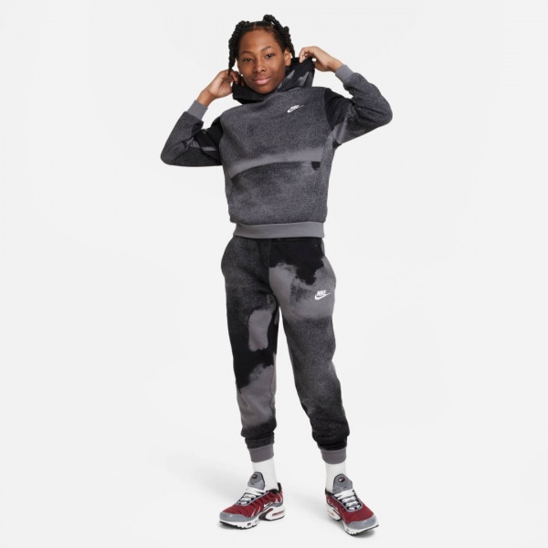 Джемпер Nike K CLB FLC HBR PO HD WASH AOP FD3174-010 р.XL чорний