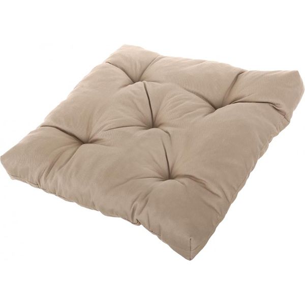 Подушка на стул Indigo цветная серия Puff 40х40х8 см бежевая