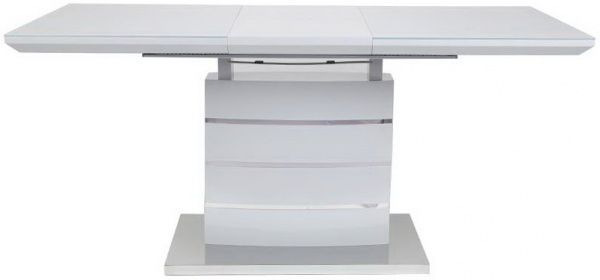 Стол обеденный Скайлайн DT8053 1200/1600х800х760 светло-серый глянец 