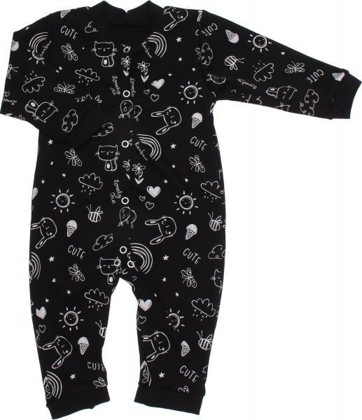 Комбінезон Маленькие люди 3101-110 р.62-68 чорний із білим 