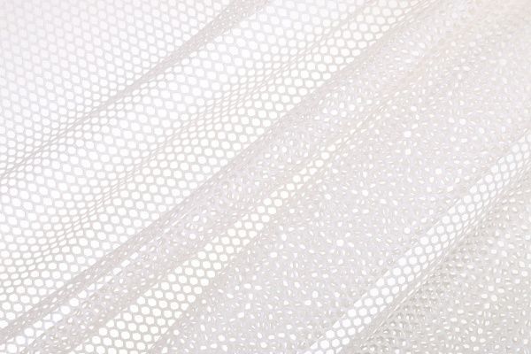 Ткань тюлевая крупная сетка 295 см молочный 