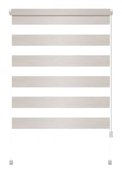 Ролета день-ночь Gardinia Мини Зебра шелк 61,5x140 см светло-бежевая 