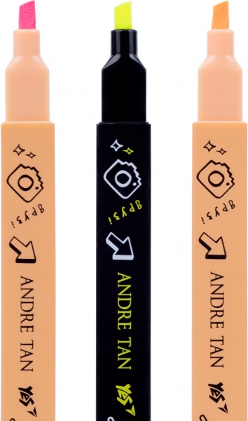 Маркер текстовый YES by ANDRE TAN в ассортименте 390571 