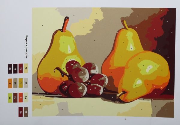 Картина по номерам Натюрморт Груши Rosa Start 