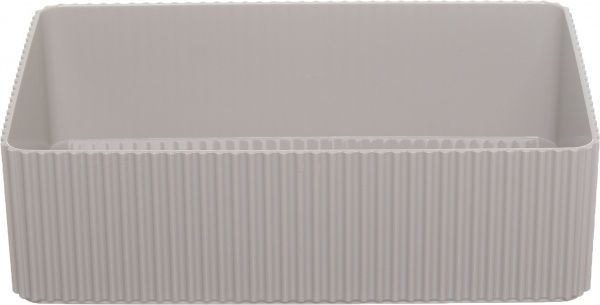 Органайзер для косметики Дабл 14х21х6,5 см серо-бежевый Gondol Plastic