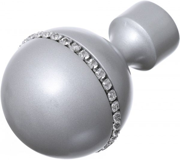 Наконечник Gardinia Ally Орбіта набірний d19 мм матове срібло 1 шт. 