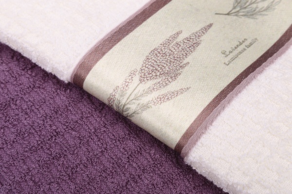 Набор полотенец Лаванда 2 шт. 40x60 см разноцветный Luna 