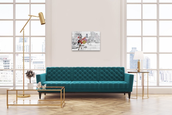 Картина гипсовая Шопинг 60,5x41 см BrickPrint 