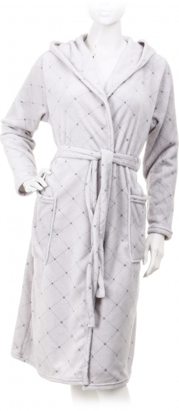 Халат с микрофибры La Nuit Rhombus р. L серый