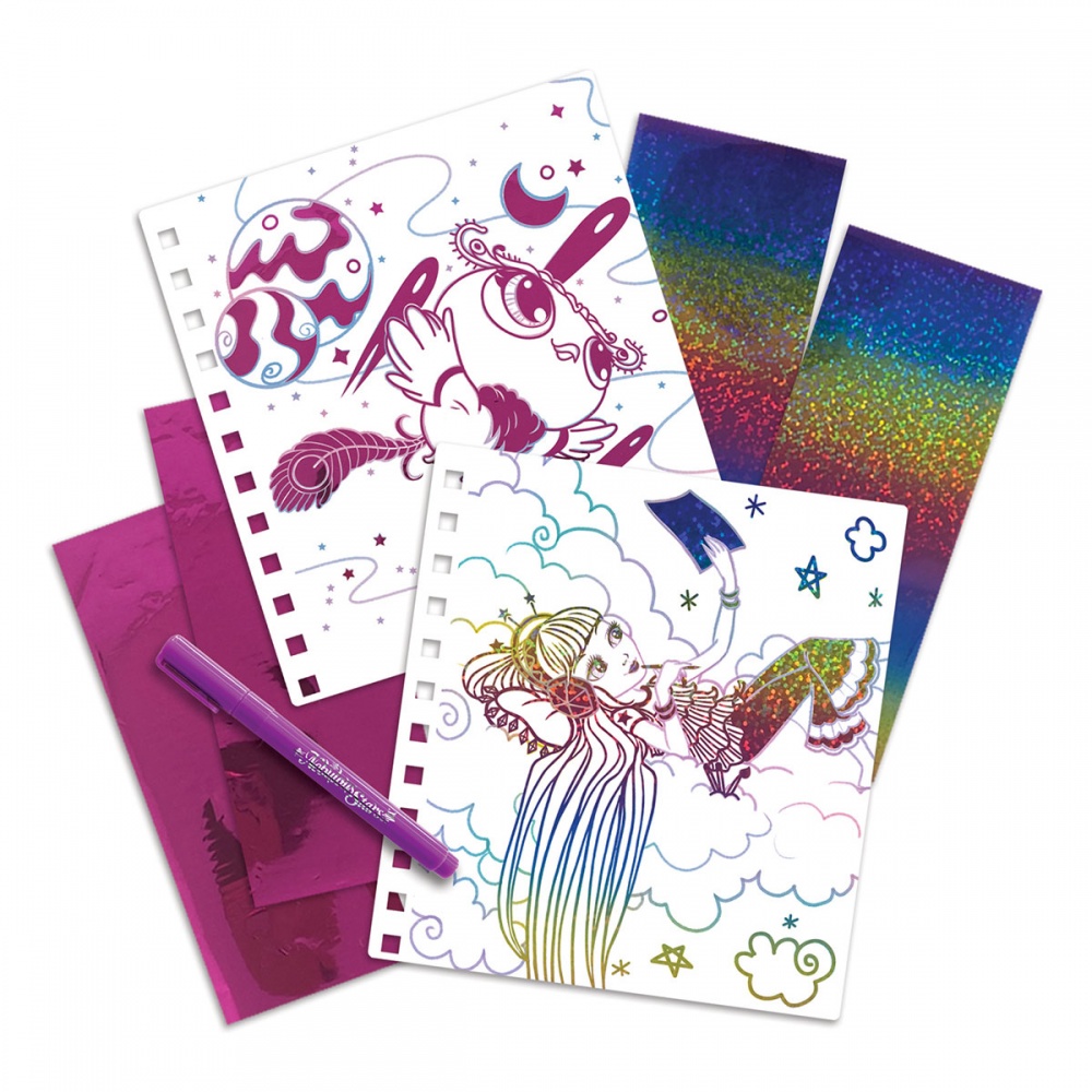 Набір для творчості Nebulous Stars Скетчбук Фантазійне мистецтво з фольги 11025