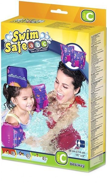 Нарукавники для плавання надувні 38*14см з тканиною (11-18кг)