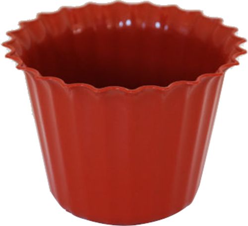 Горщик пластиковий Астра круглий 0,1л теракотовий 