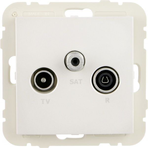 Розетка TV+R+SAT кінцева Efapel Logus білий 21543 TGE