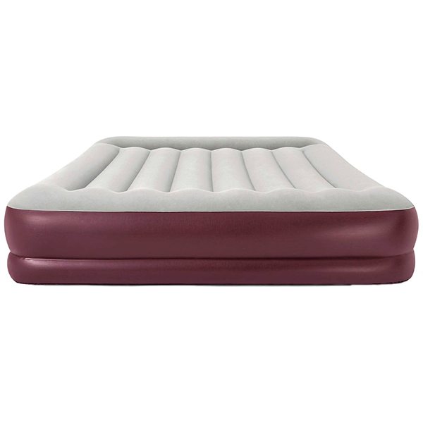 Матрас надувной Bestway Queen 203х152 см бордовый с бежевым