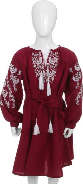 Платье Эдельвика 152 красный 166-19/00 