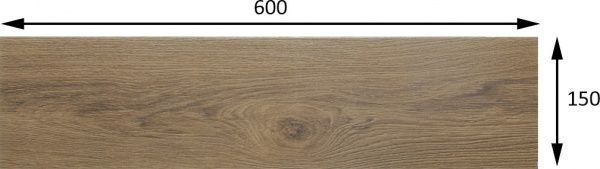 Плитка Allore Group Wood Brown F PR NR Mat 15x60 2 сорт 