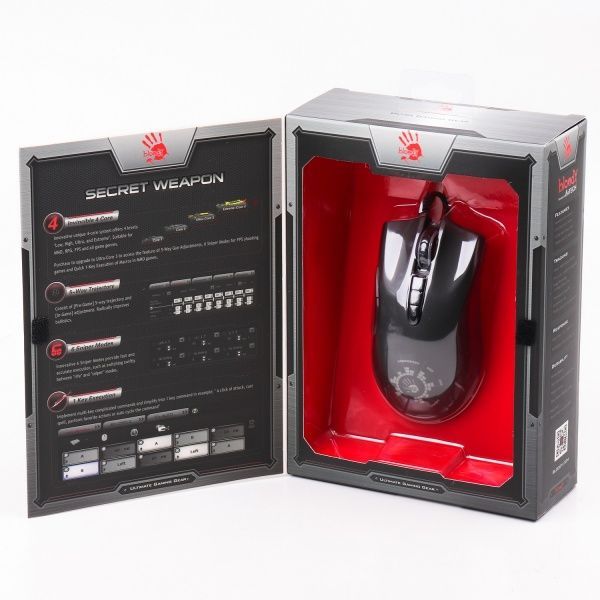 Мишка A4Tech A90A Bloody (Black) black 