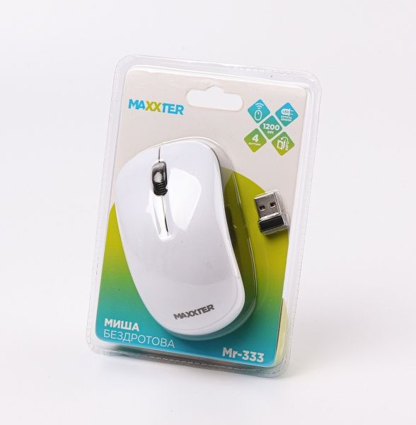 Мишка Maxxter Mr-333-W white 
