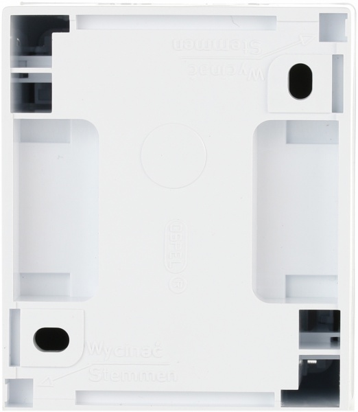 Вимикач вологозахищений двоклавішний Ospel Fala з підсвіткою 10 А 250В IP44 білий