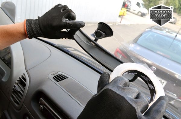 Двостороння клейка стрічка CARBON TAPE Power Bond 15 мм х 2 м прозорий