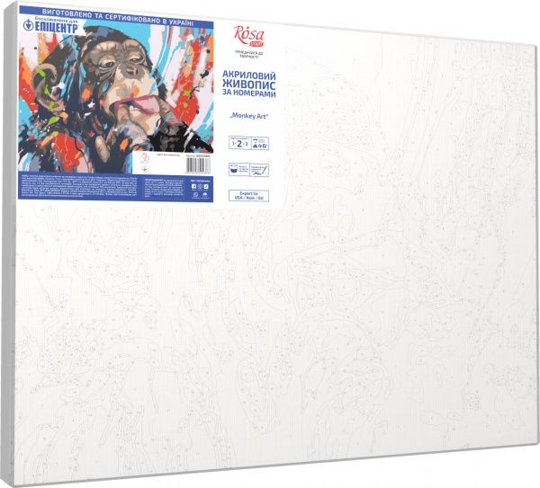 Картина по номерам Monkey Art 35х45 см Rosa Start 