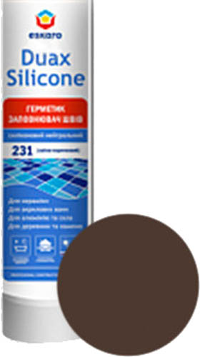 Герметик силиконовый Eskaro Duax Silicone №233 какао 300 мл