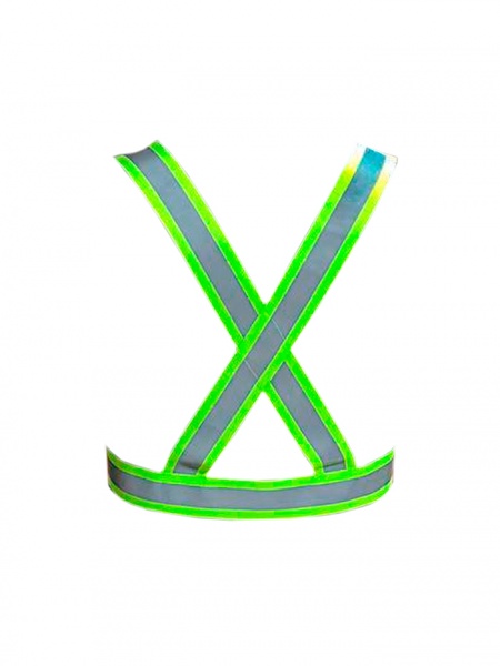 Пояс ЗОЗ ЮА Світловідбиваючий для безпеки дитячий р. one size салатовий