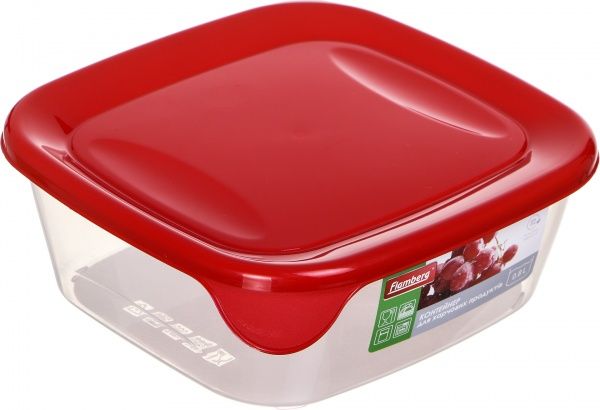 Контейнер для харчових продуктів з кришкою 800 мл Flamberg