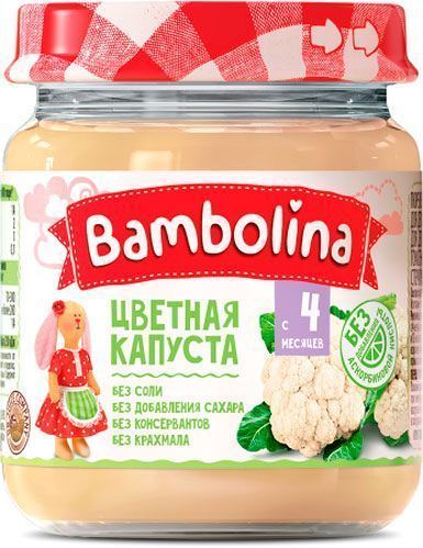 Пюре Bambolina Цветная капуста 100 г 4813163002004 