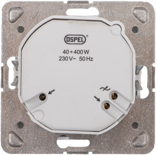 Светорегулятор поворотный OSPEL IMPRESJA 40-400 Вт IP20 белый LP-8Ym/00