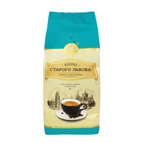 Кофе в зернах Віденська кава Лигуминный Старого Львова 1000 г 