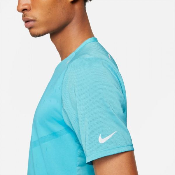 Футболка Nike M NK RN DVN RISE 365 SS DA1305-447 р. 2XL бірюзовий