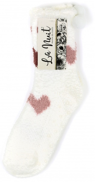 Шкарпетки жіночі La Nuit Сердечка р.one size білий 1 шт.