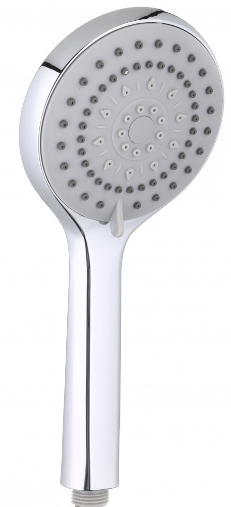 Ручний душ ScandiSPA 3 режими, дисковий перемикач, кругла форма хром/сірий