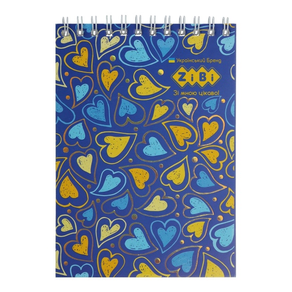 Блокнот Kids Line Patriot Hearts А6 40 листов ZiBi