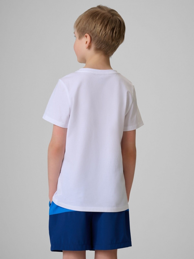 Футболка 4F TSHIRT M3284 4FJWSS26TTSHM3284-10S р.152 білий