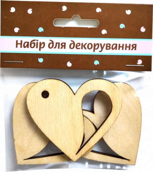 Набор фигурок для декорирования из фанеры 2 3 шт. Аплі-Краплі