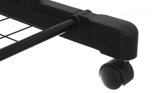 Держатель для одежды PROзапас 950х1340х430х1100 (1840) мм одинарный передвижной с нижней полкой черный