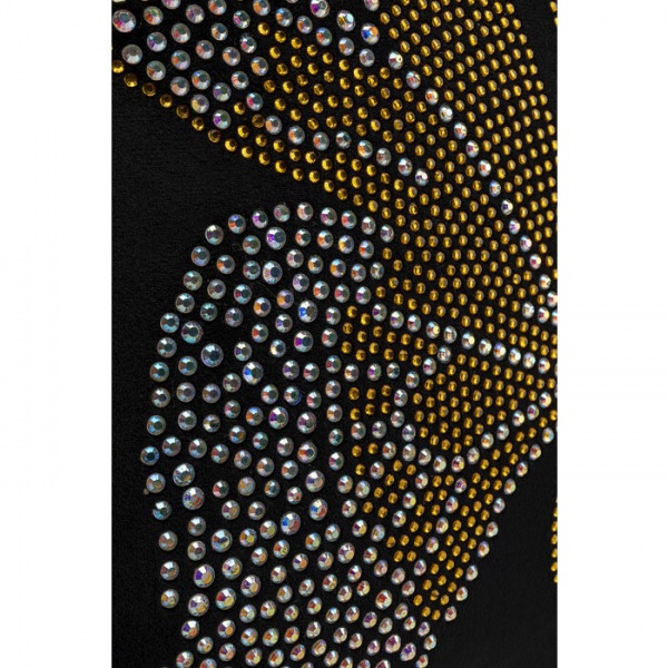 Подушка Бриллиантовые бабочки 45x45 см черный KARE Design 