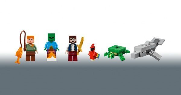 Конструктор LEGO Minecraft Приключения на пиратском корабле 21152