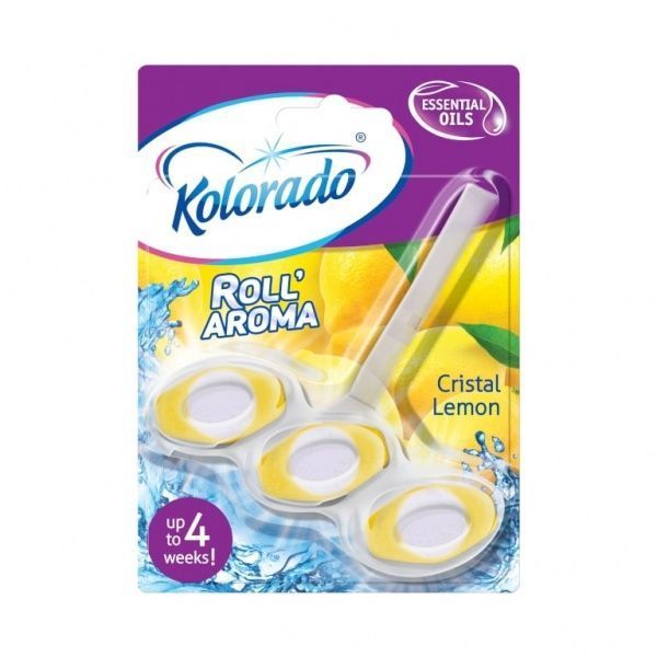 Туалетный блок Kolorado Roll Aroma Cristal Lemon 51 г 