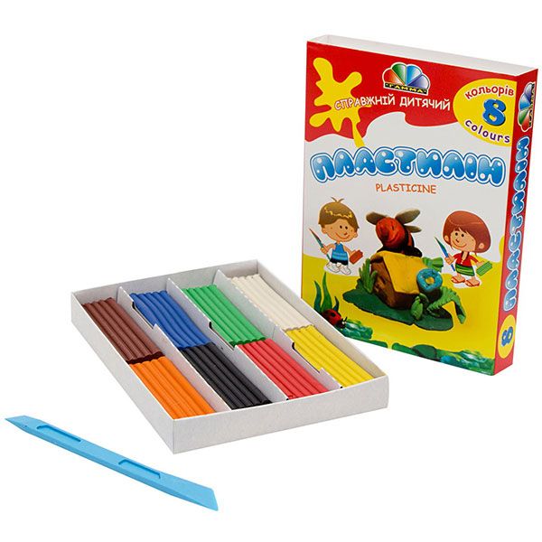Пластилин Увлечение 8 кольорів 160 г 200302 Гамма UA