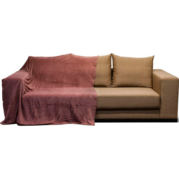 Плед мікрофібра Underprice попелясто-рожевий 160x200 см